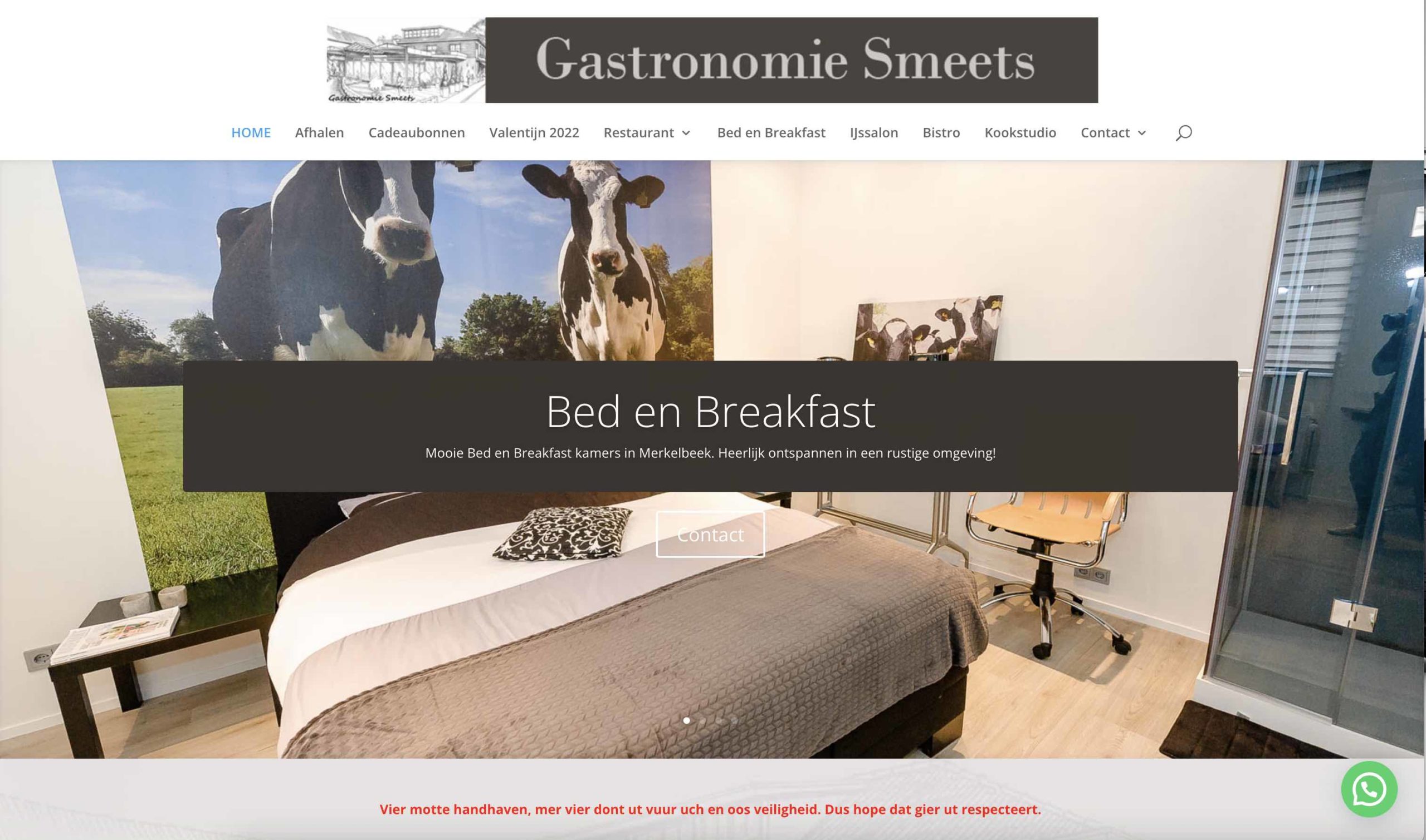 Website Gastronomie Smeets